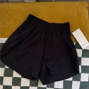 Lululemon Athletica Black Athletic Shorts Lightweight Elastic Waist